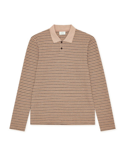 Knitted Stripe LS PoloThumbnail