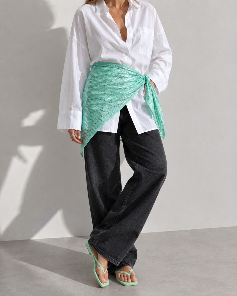 Purluna palliet scarf