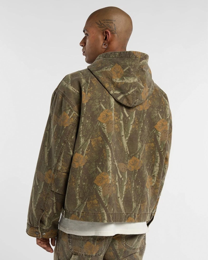 MIAMI CANVAS CAMO HOOD JACKET