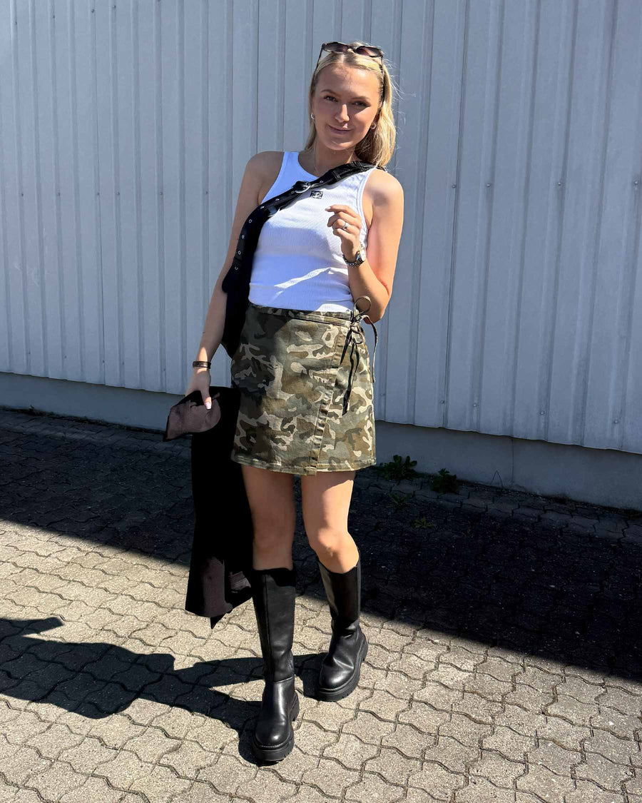 PCMIMMI WRAP SKIRT