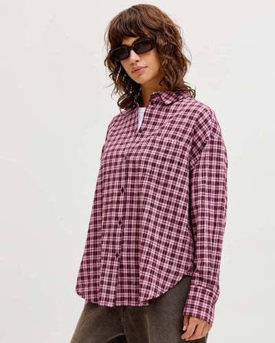 JXJAMIE FLANNEL DETAIL SHIRTThumbnail