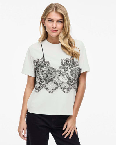 VIRADA S/S LACE DETAIL T-SHIRTThumbnail