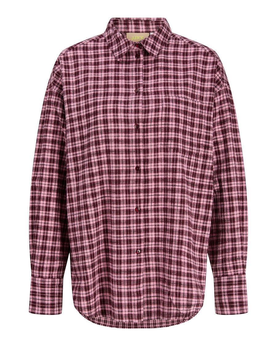 JXJAMIE FLANNEL DETAIL SHIRT