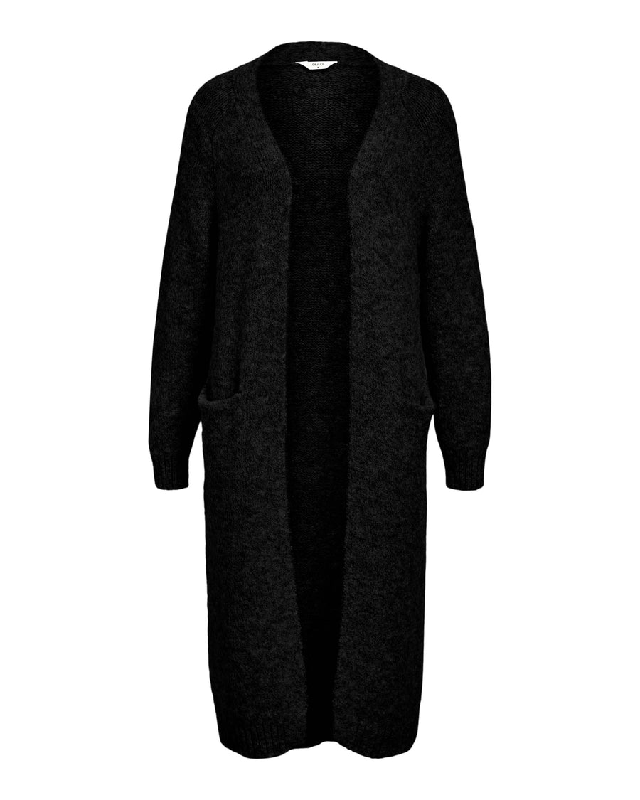 OBJMILU LONG KNIT CARDIGAN