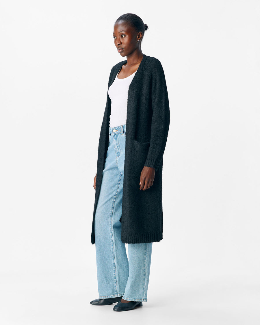 OBJMILU LONG KNIT CARDIGAN