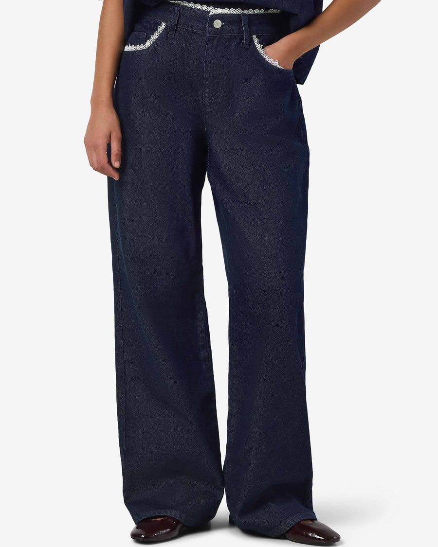 NMADRIANA LOOSE LACE JEANS