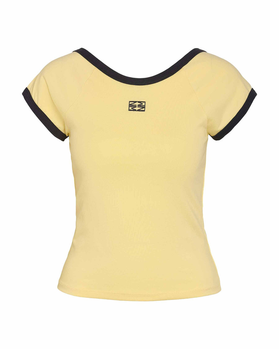 NMTWIN S/S O-NECK CONTRAST TEE