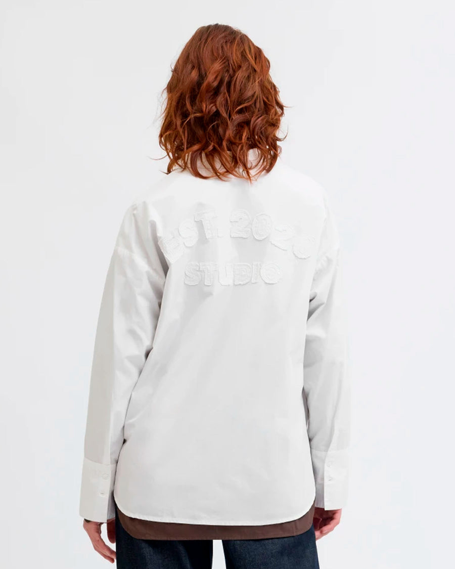 JXHENNA LS POPLIN PATCH SHIRT