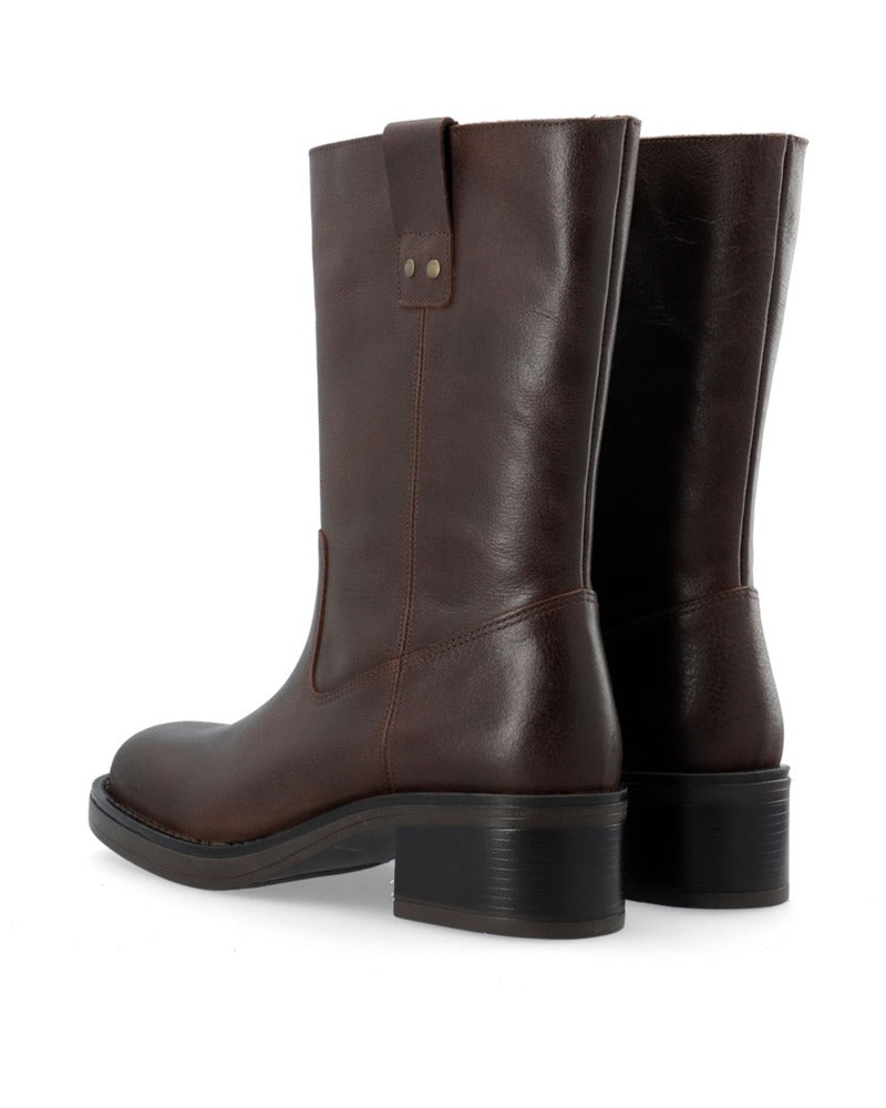 BIAMARY Mid Boot Leather