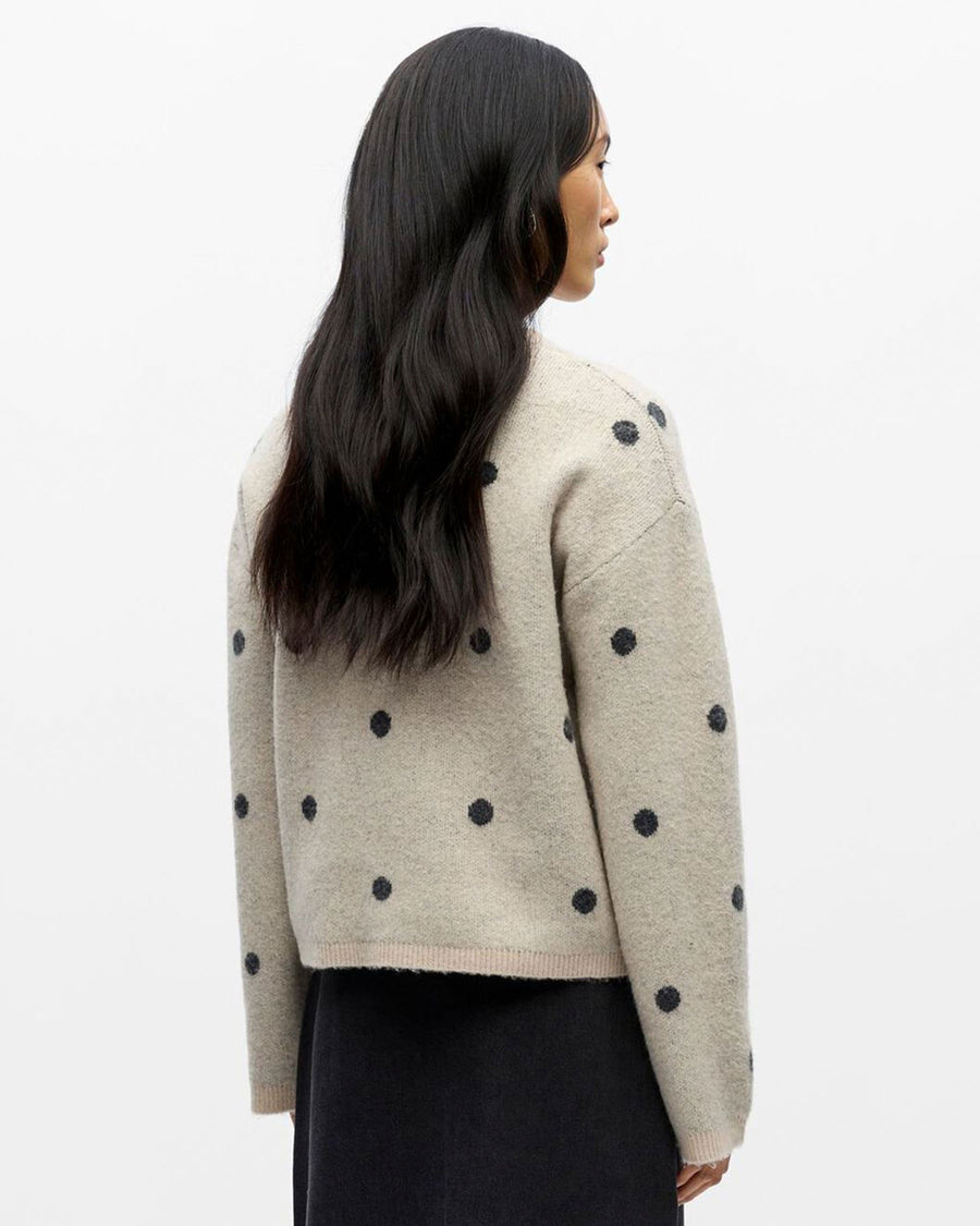 OBJDOTSY L/S LO KNIT PULLOVER
