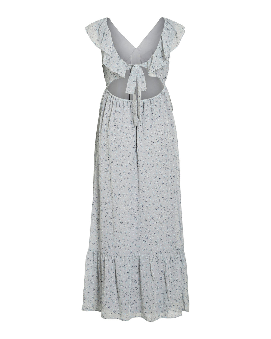VIMONE S/L MAXI FLOUNCE DRESS