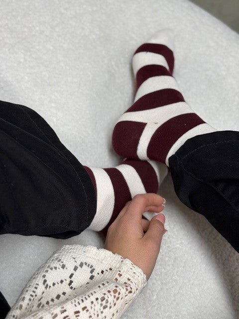 Purpolo stripe sock