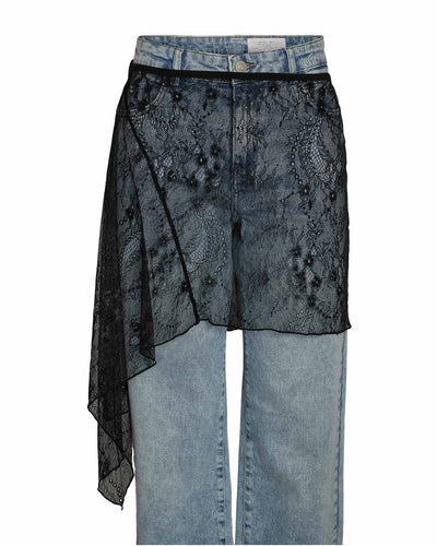 NMIDA ELASTICATED LACE SKIRTThumbnail