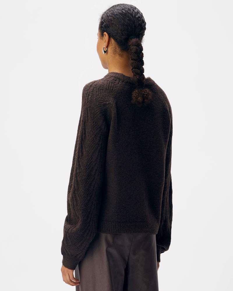 OBJFLORA RE L/S KNIT