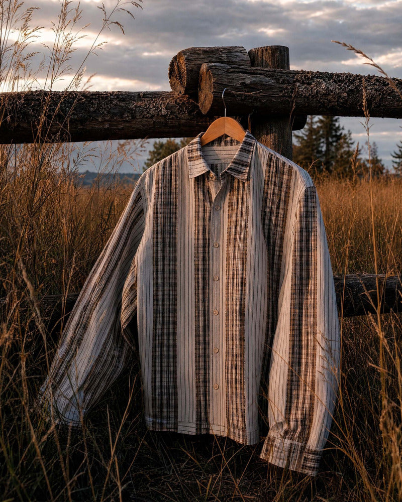 MIXED TARTAN BOXY SHIRT
