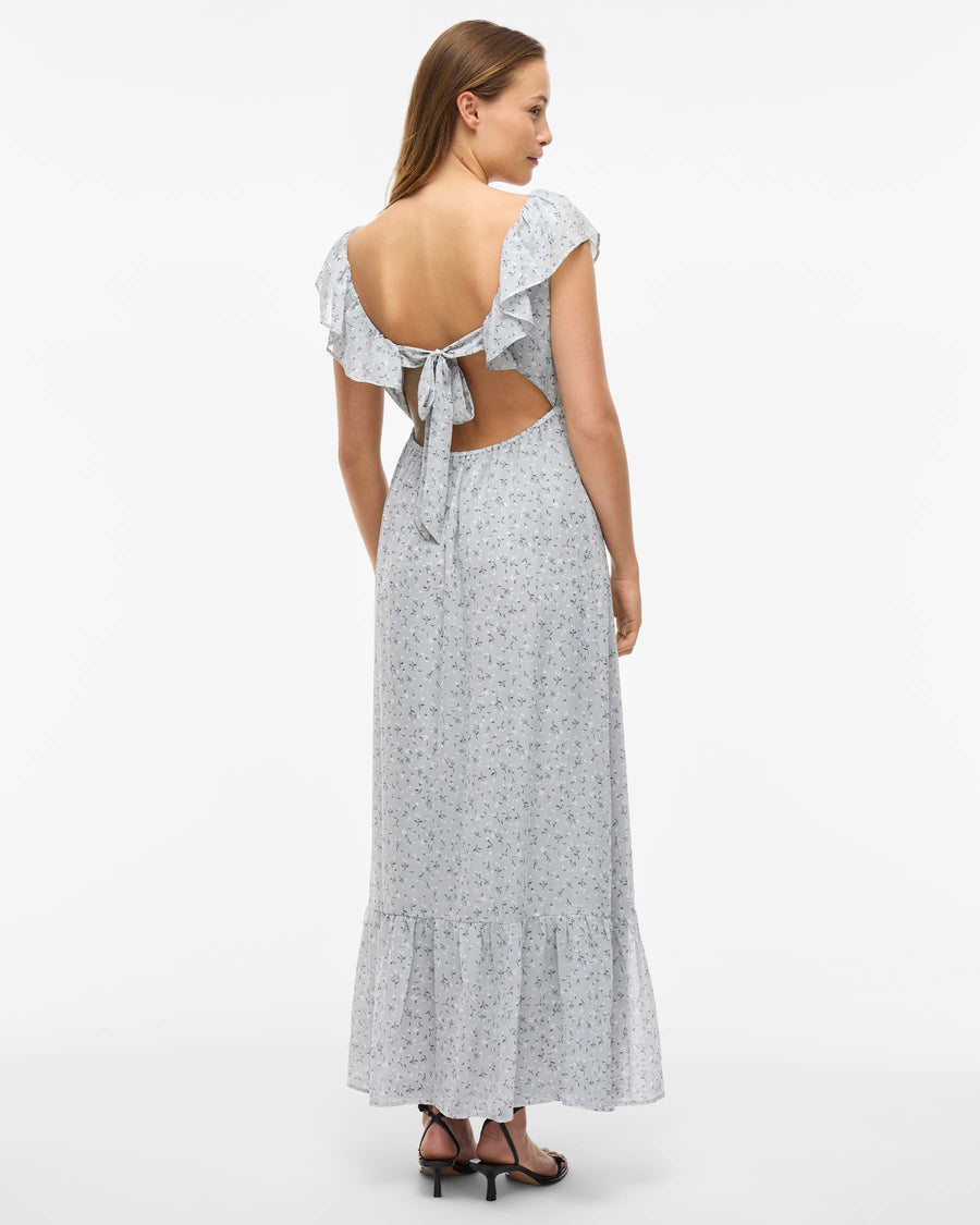 VIMONE S/L MAXI FLOUNCE DRESS