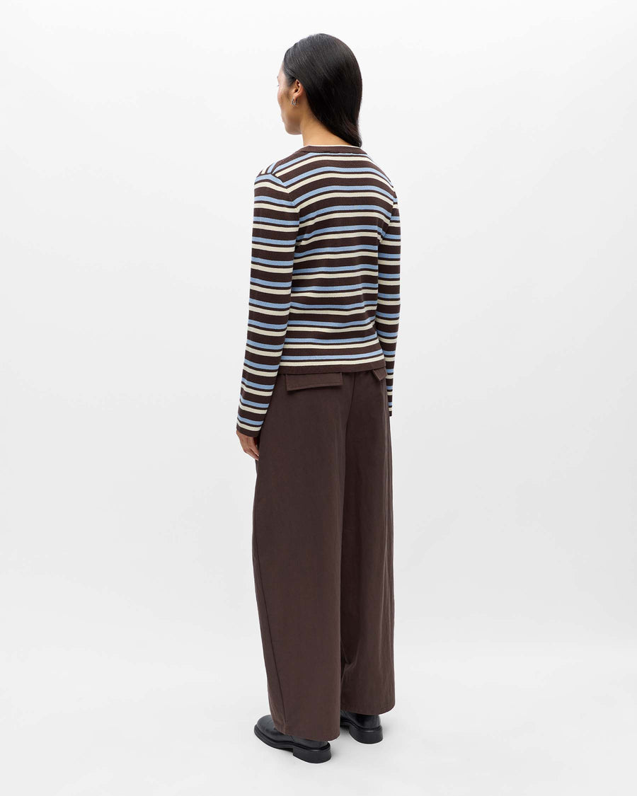 OBJESTER L/S RE KNIT PULLOVER