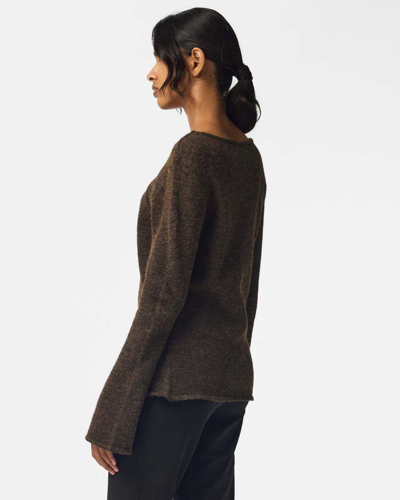 PCVALLIE SLIT KNIT