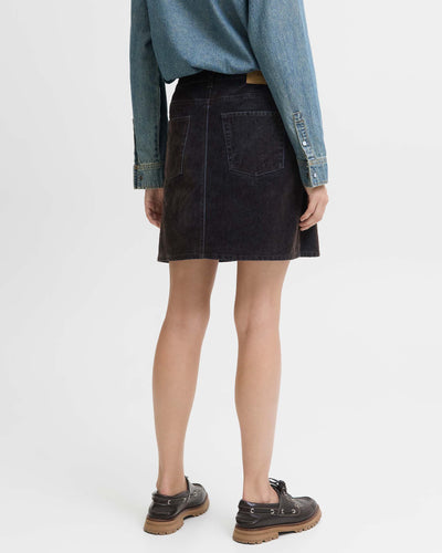 JXMIA FLOCK SHORT DENIM SKIRTThumbnail