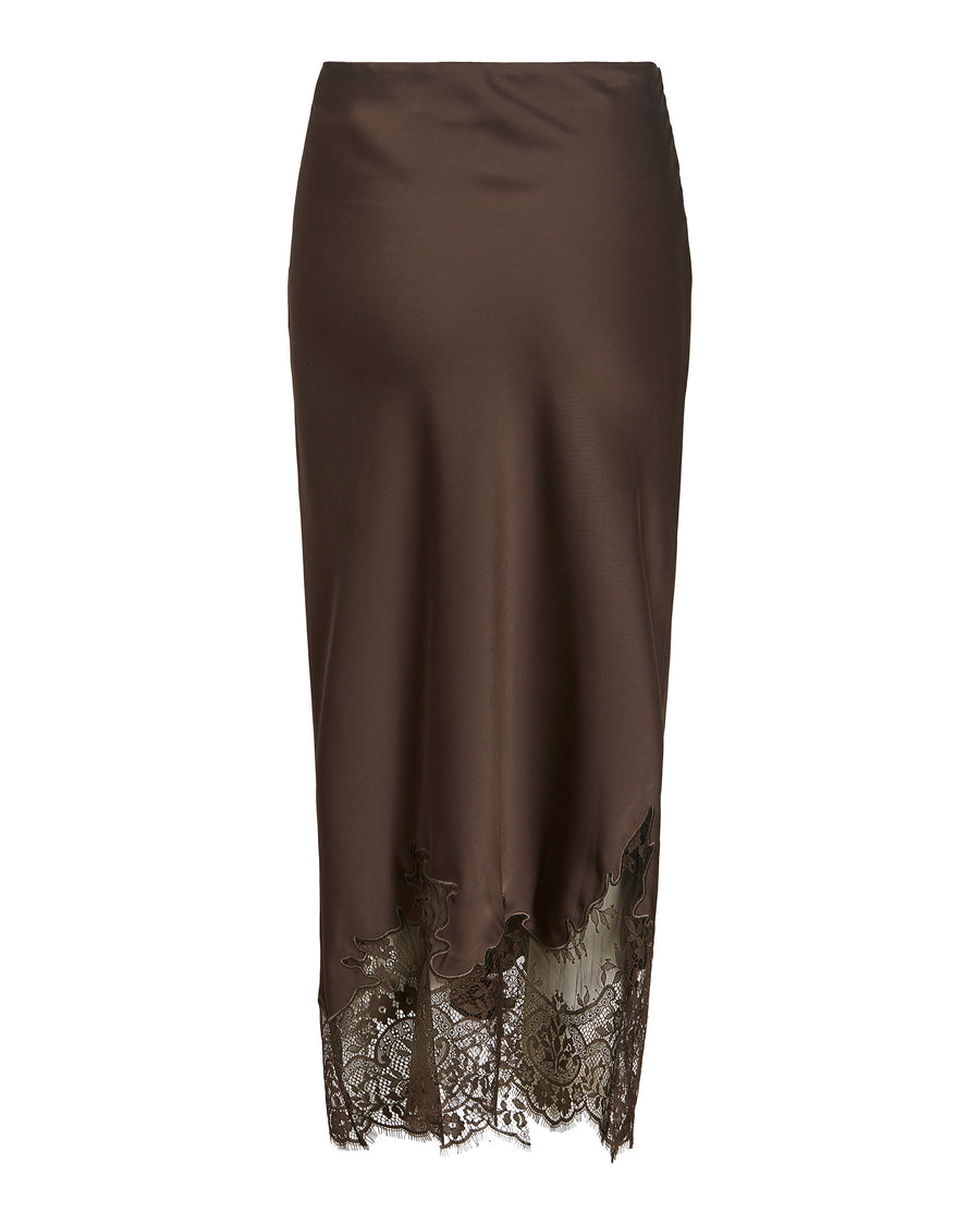VISABEL HW MIDI LACE SKIRT