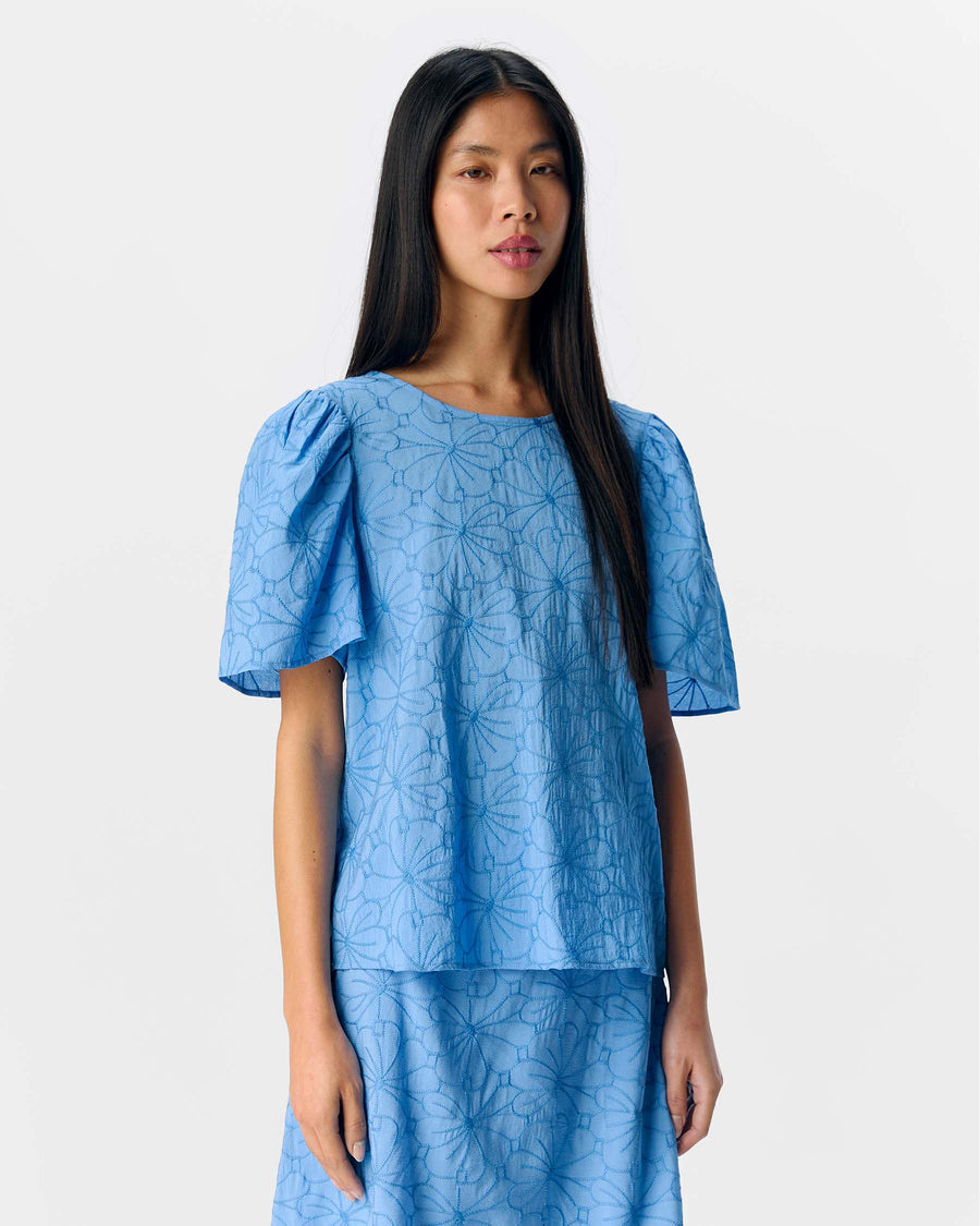 OBJILLY S/S RE O-NECK TOP