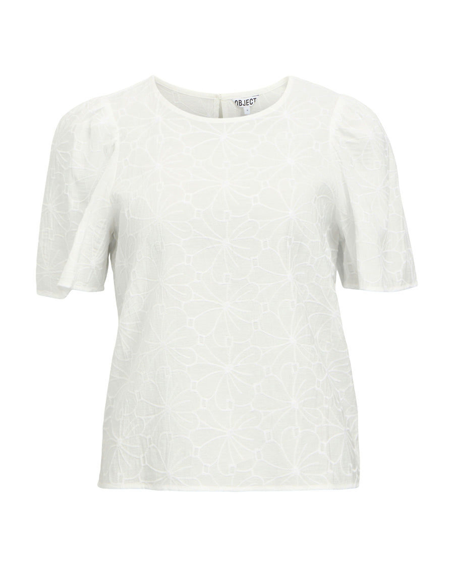 OBJILLY S/S RE O-NECK TOP