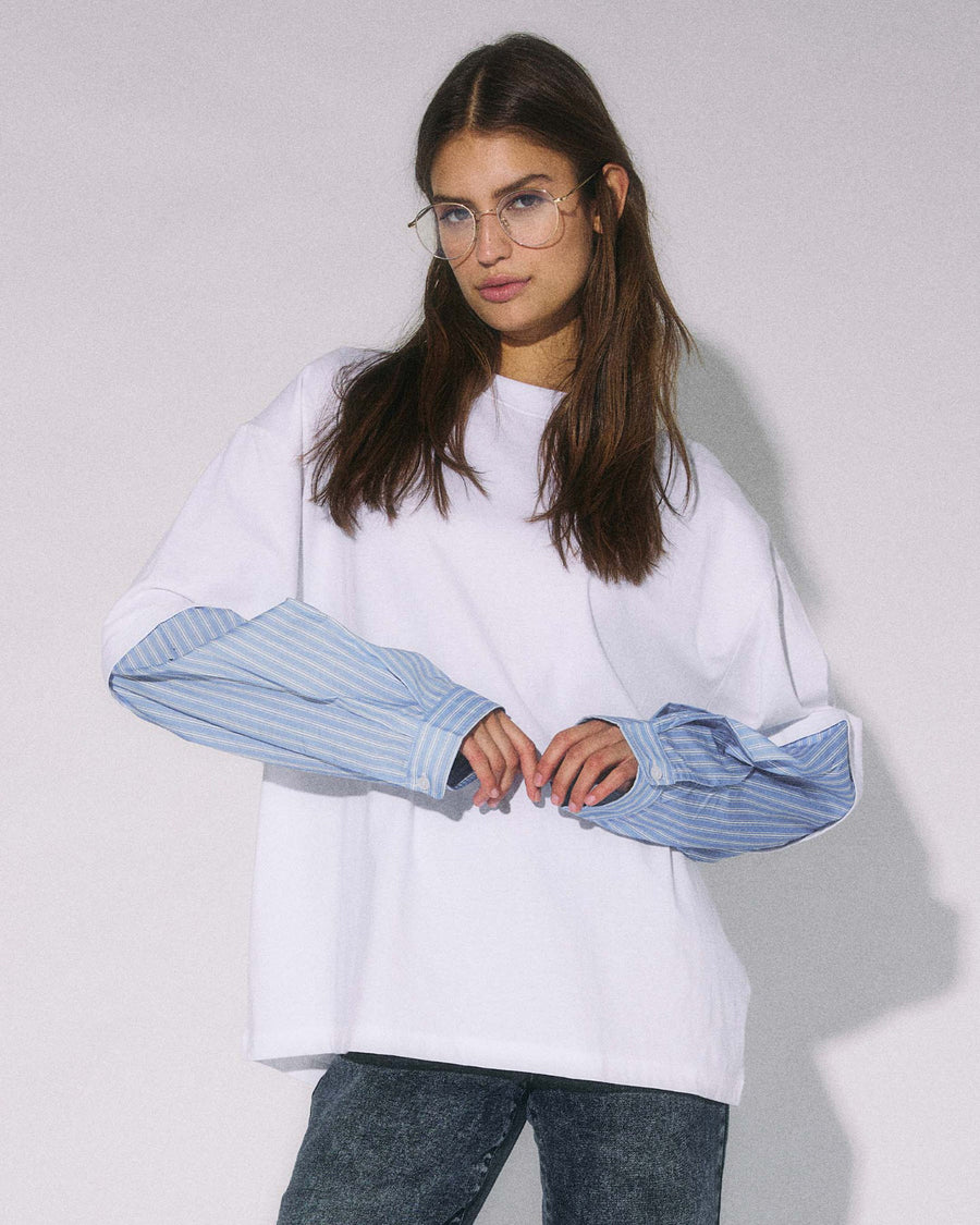NMFREJA BELLE L/S MIX SHIRT