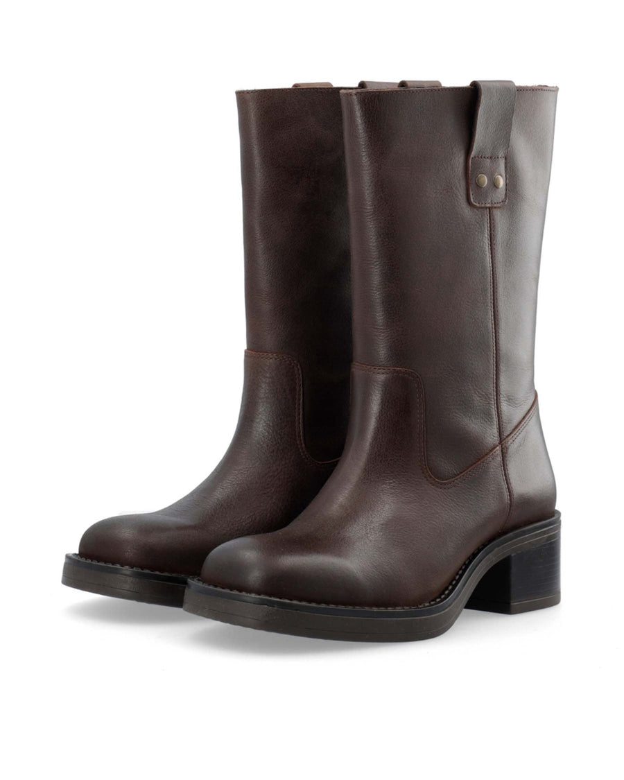 BIAMARY Mid Boot Leather