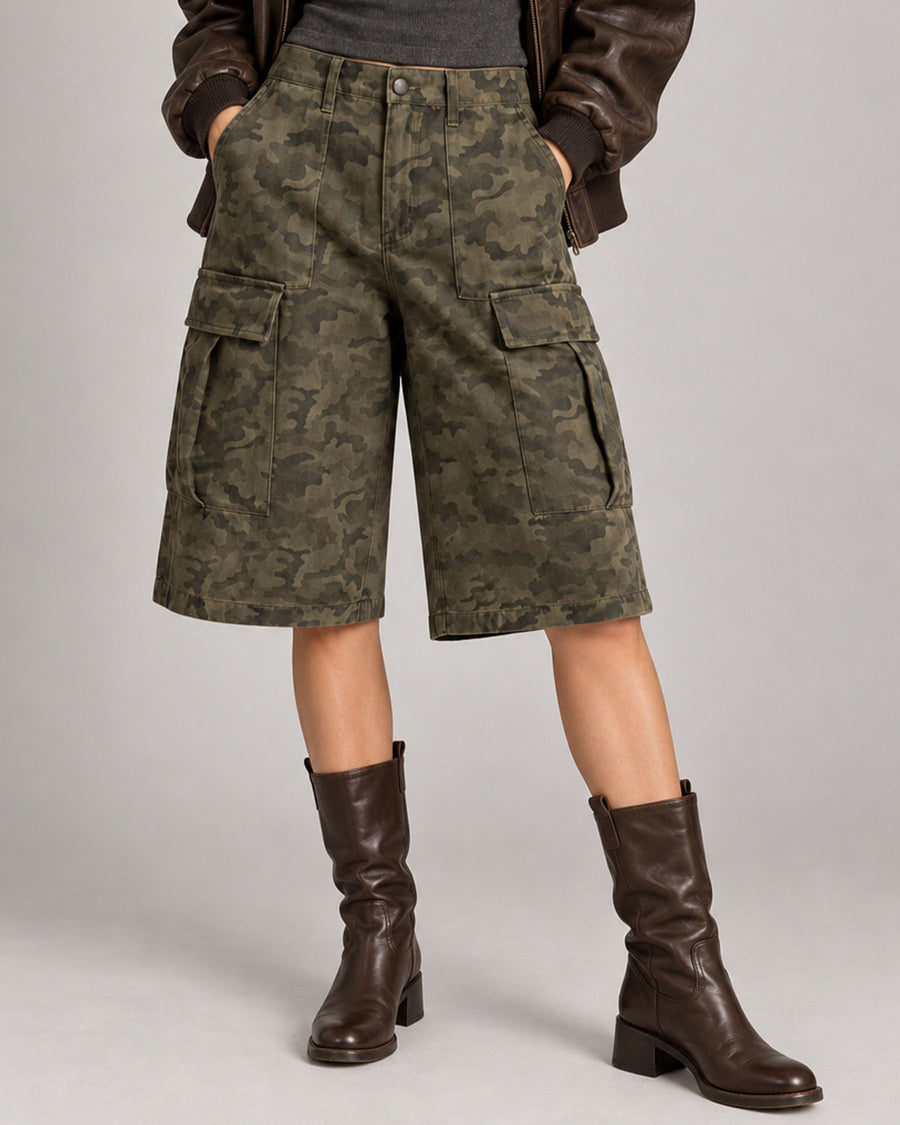 Lana camou shorts