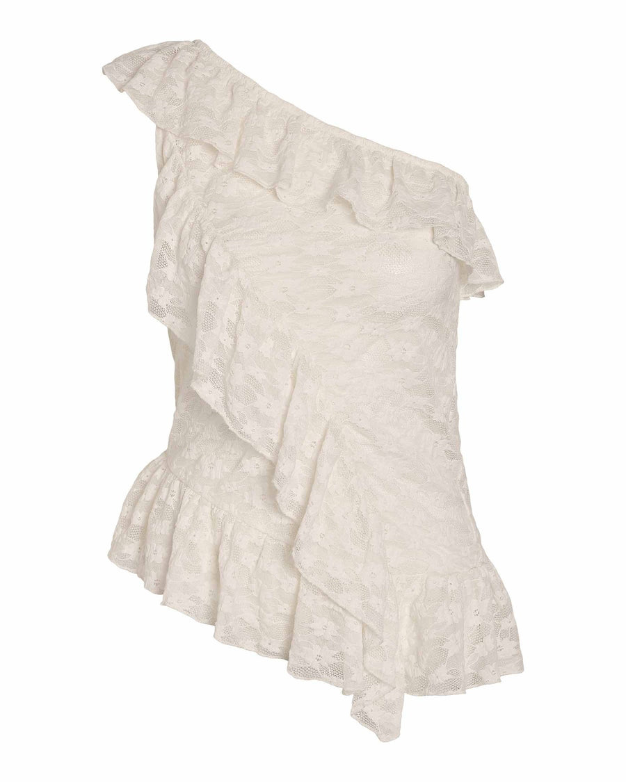 NMDEMI S/L LACE FRILL TOP