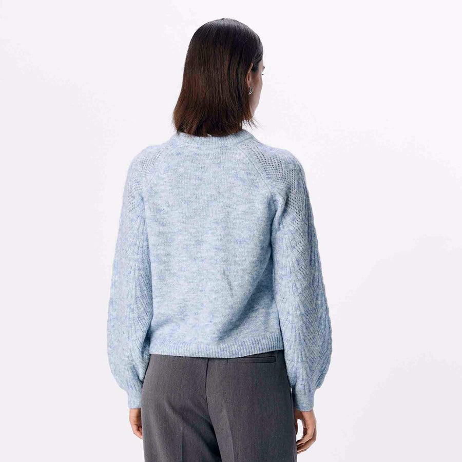 OBJFLORA RE L/S KNIT