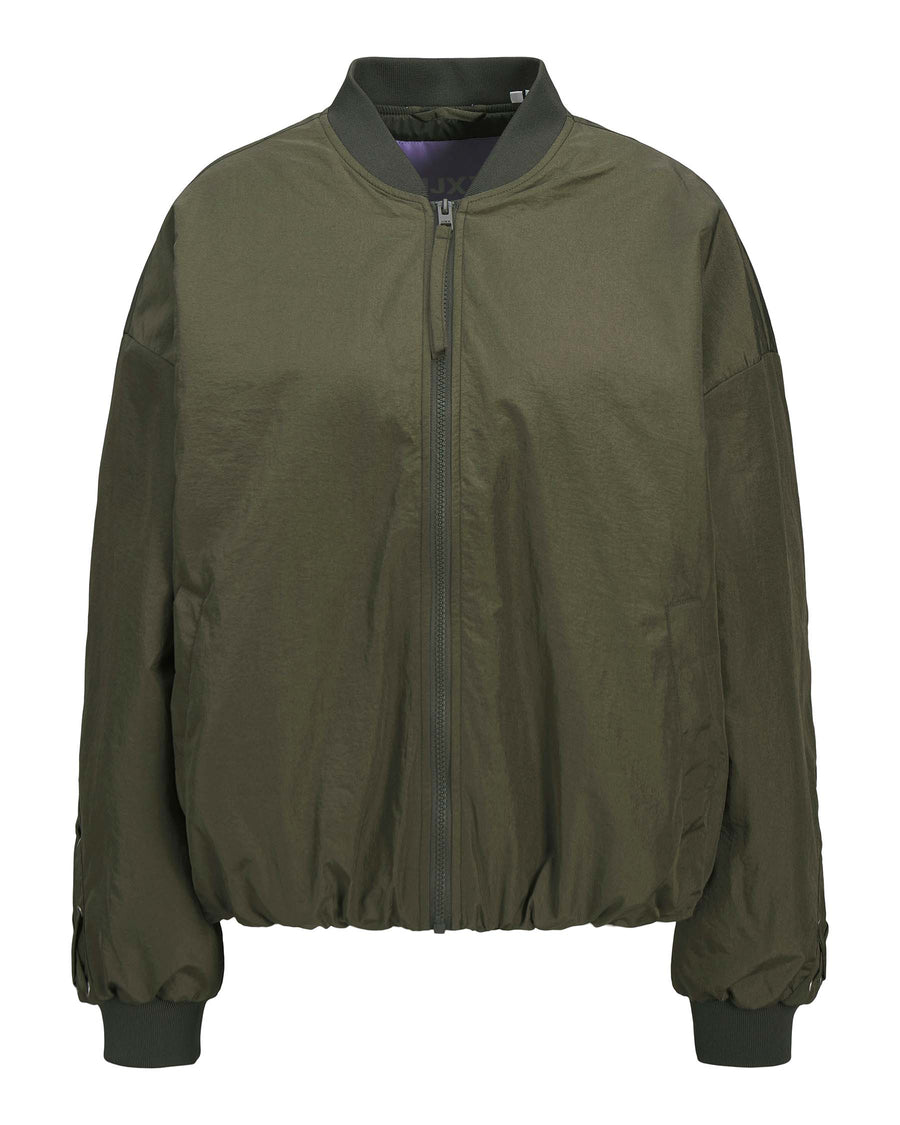 JXEMBER LACE UP BOMBER JACKET