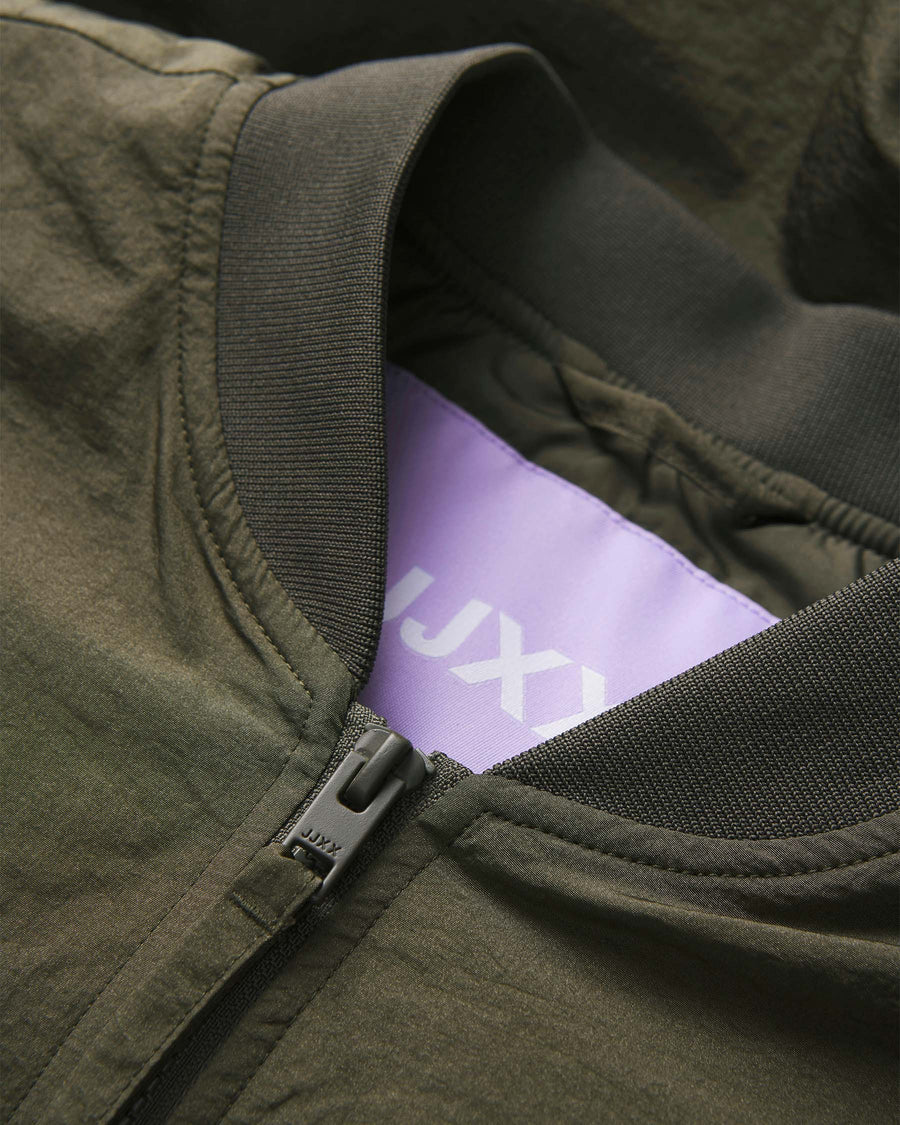 JXEMBER LACE UP BOMBER JACKET
