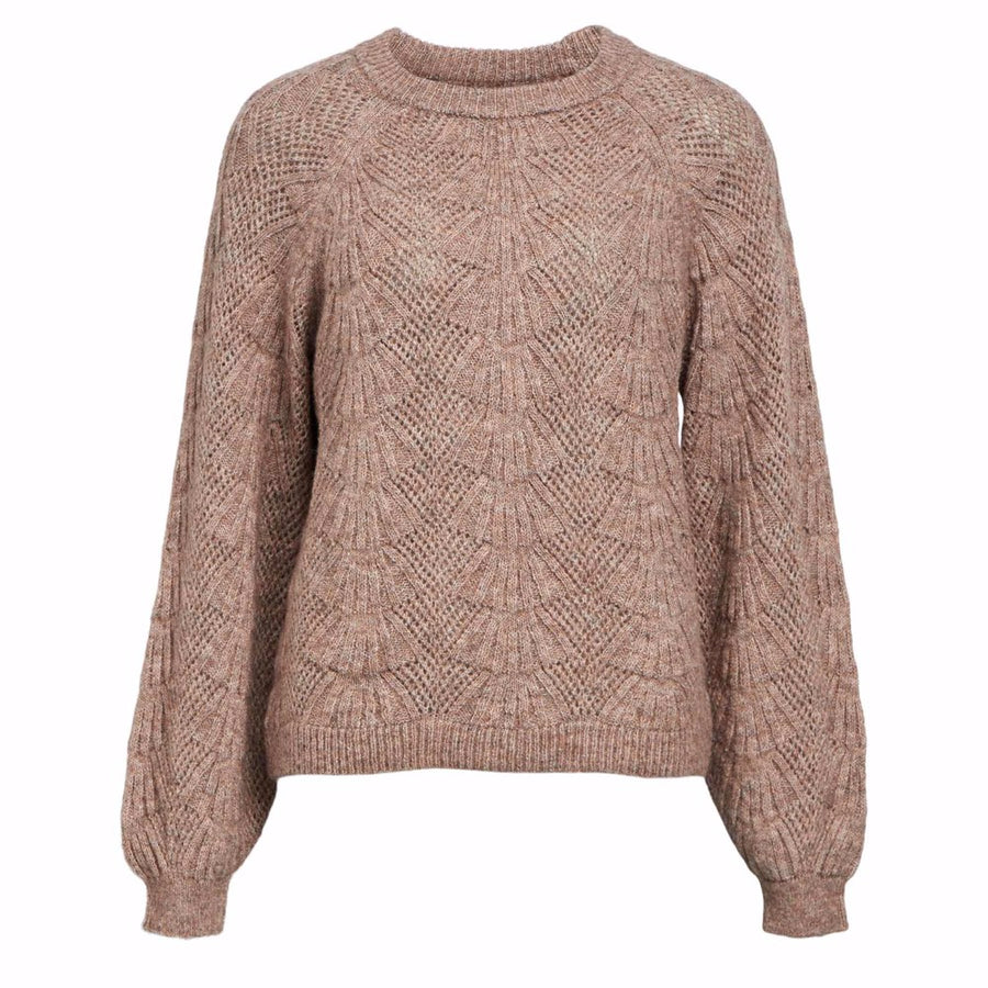 OBJFLORA RE L/S KNIT