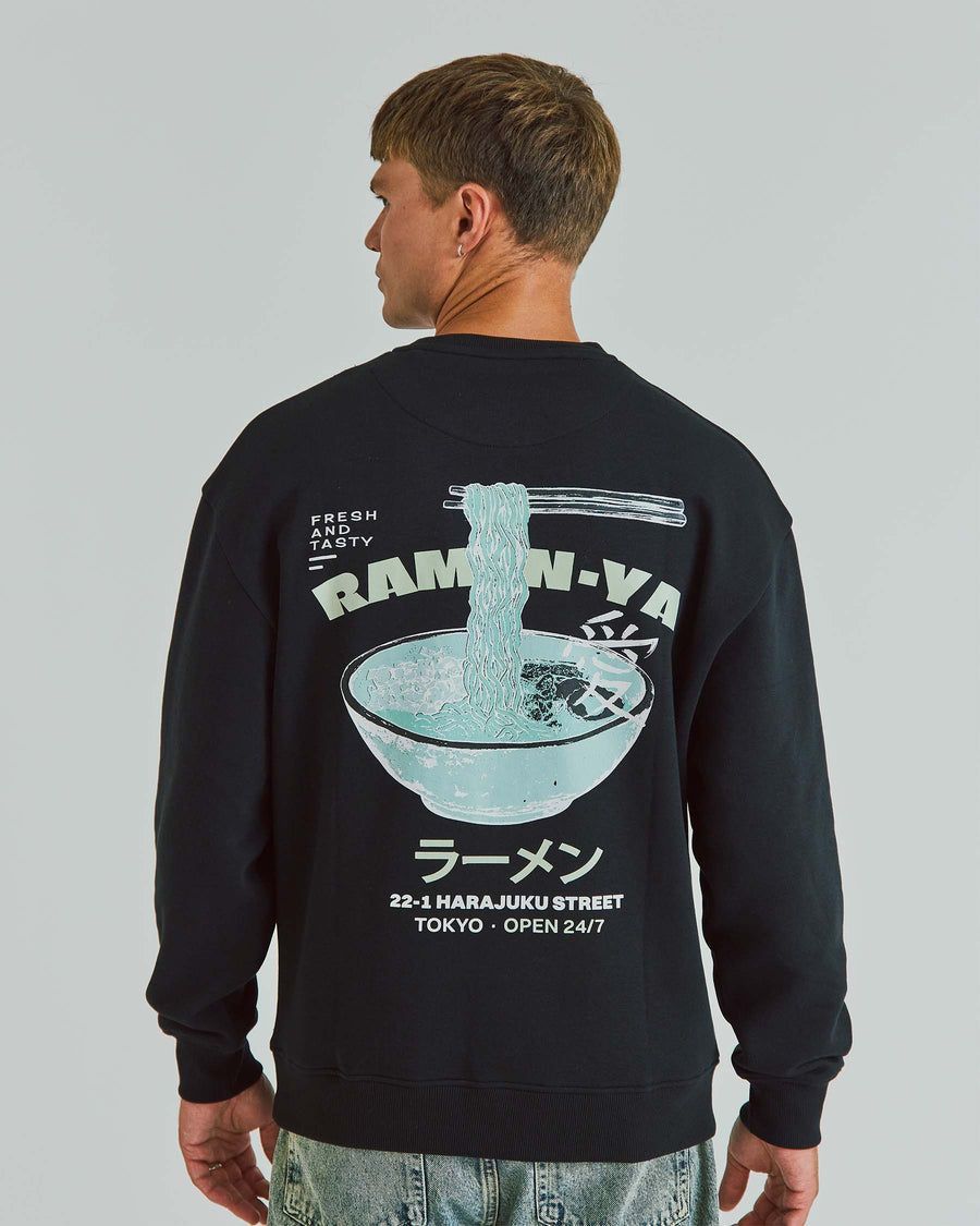 Printed Boxy Crew