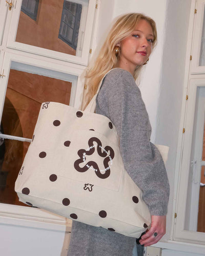 Shopper signatur brown dotsThumbnail