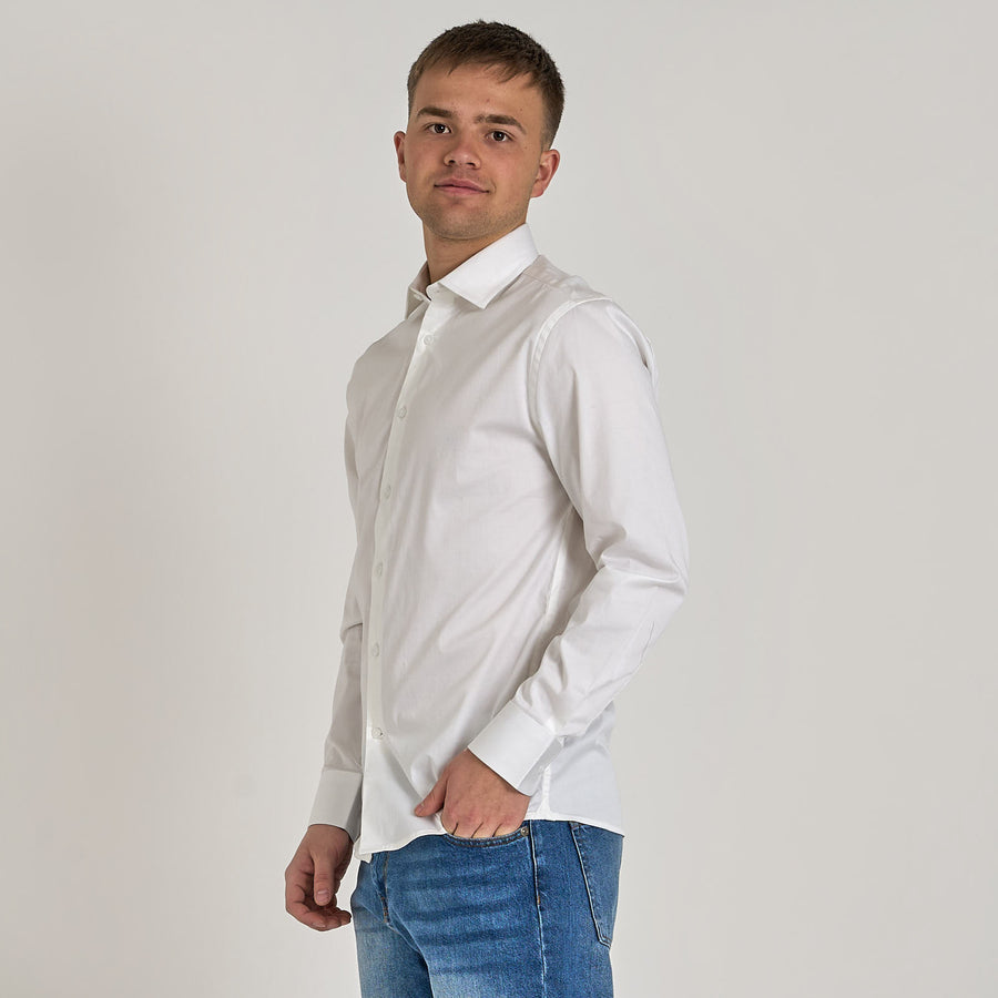 Poplin stretch shirt