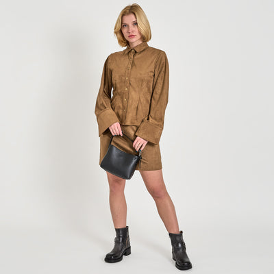Leia faux suede shirtThumbnail