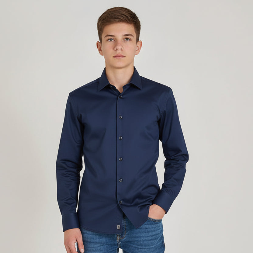 Poplin stretch shirt