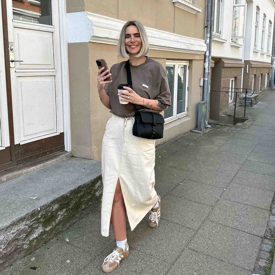 Jxdora long denim hw skirt