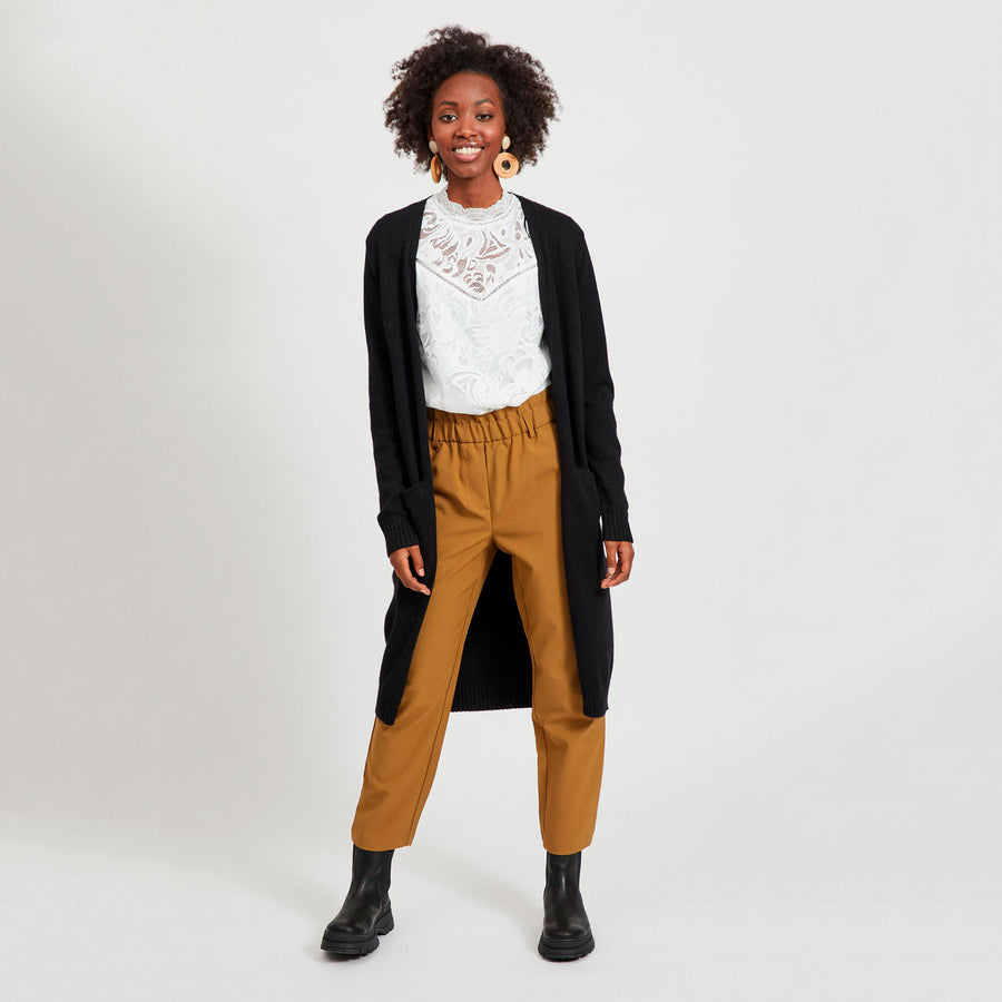 Viril long knit cardigan