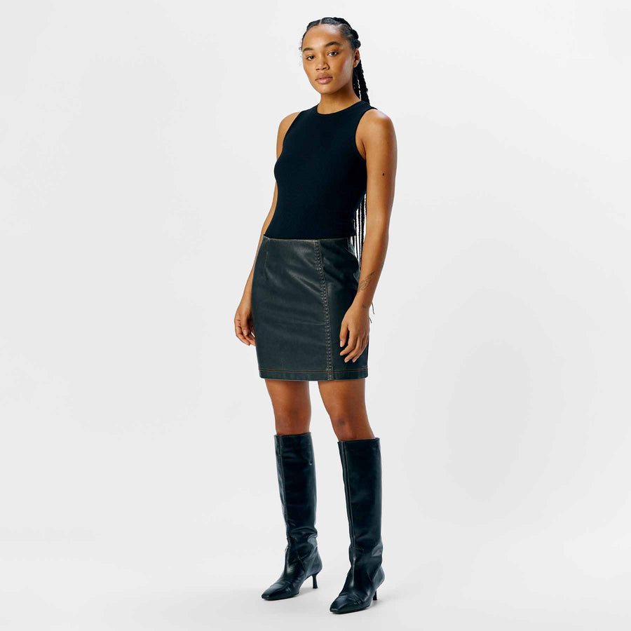 Objscarlet mini skirt
