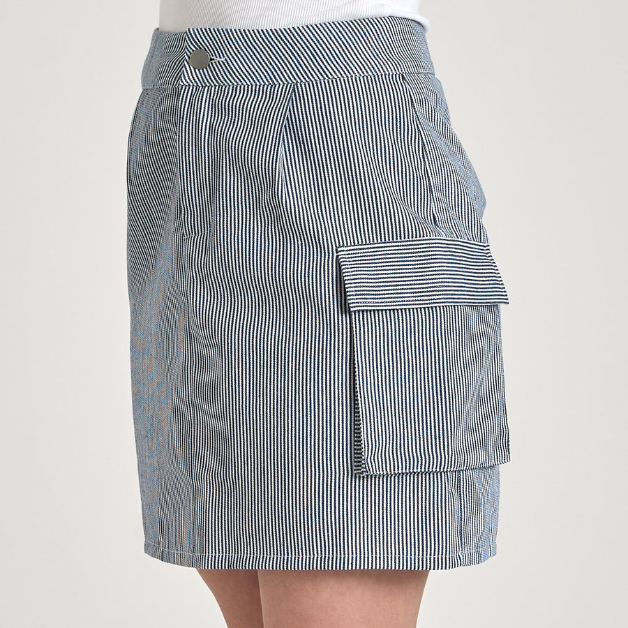 Purcasso pinstripe skirt