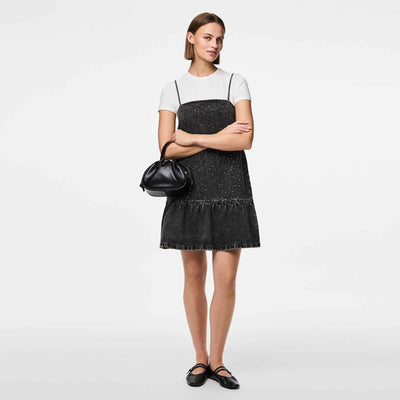 Pcnoel short slip denim dressThumbnail