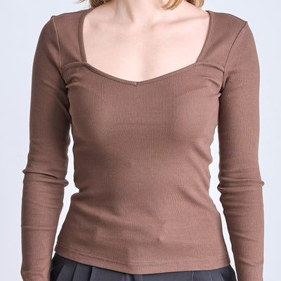 Purmynte heart neck blouseThumbnail