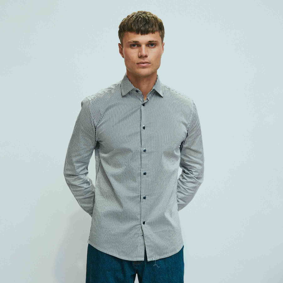 Poplin stretch shirt