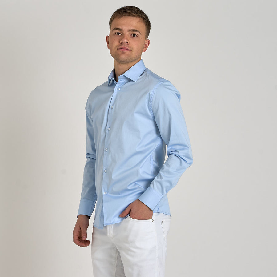 Poplin stretch shirt