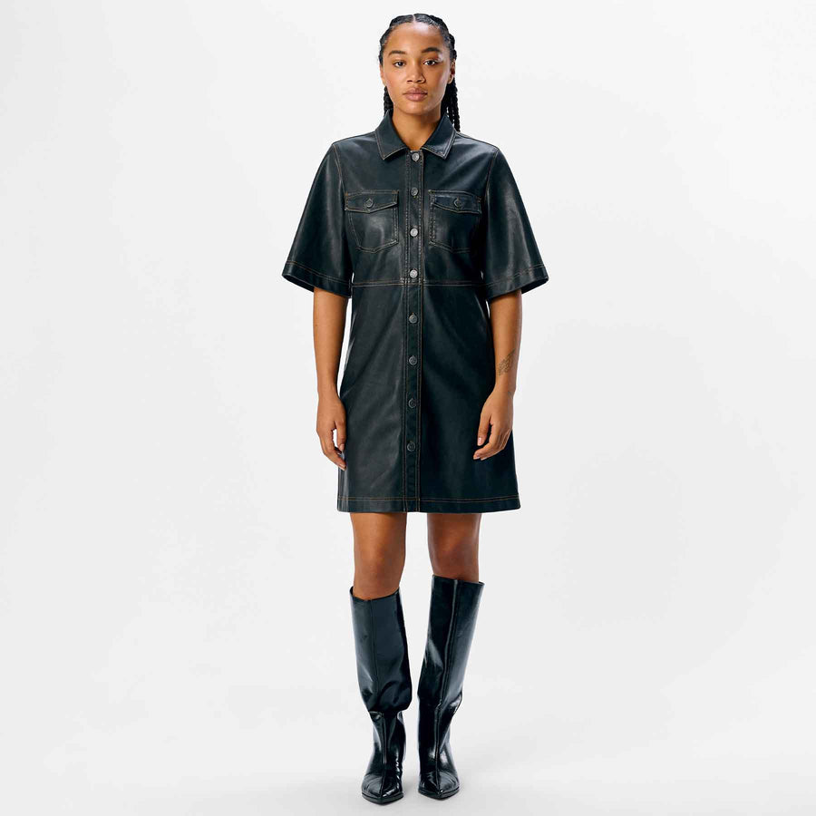 Objscarlet 2/4 short dress