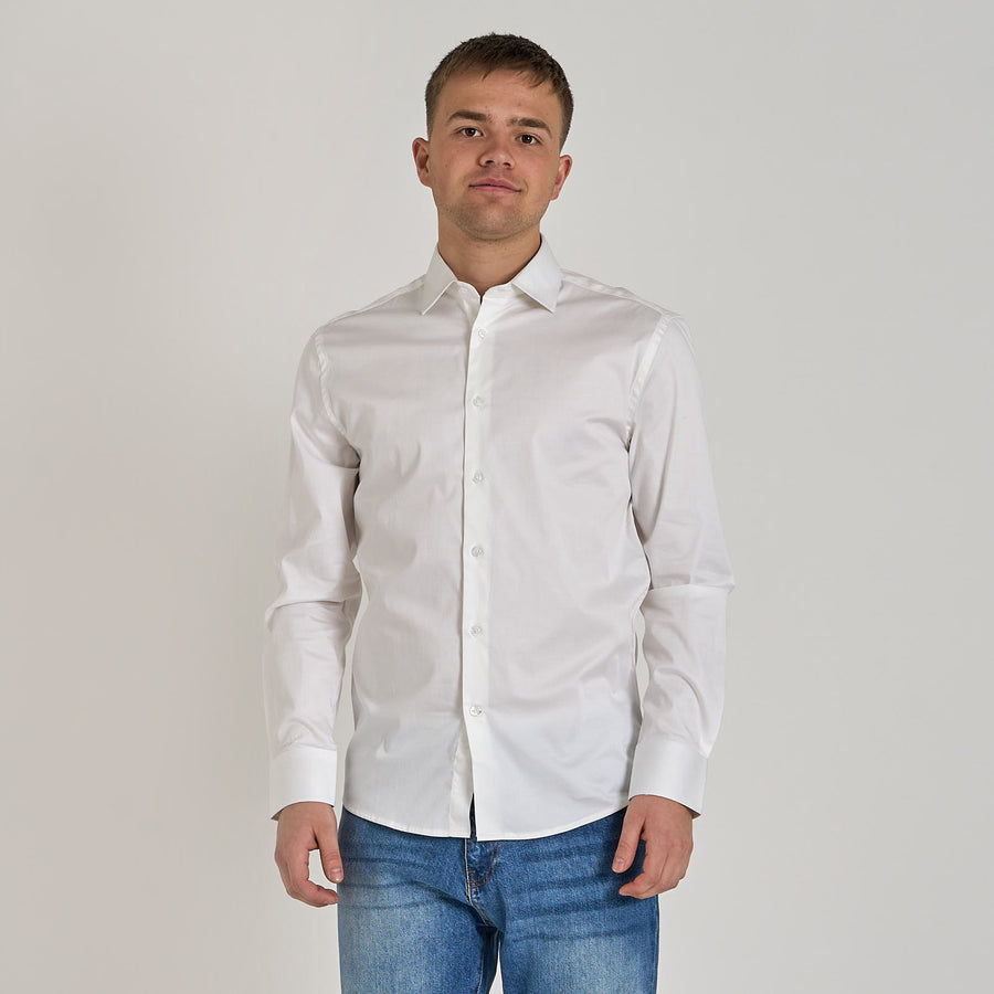 Poplin stretch shirt