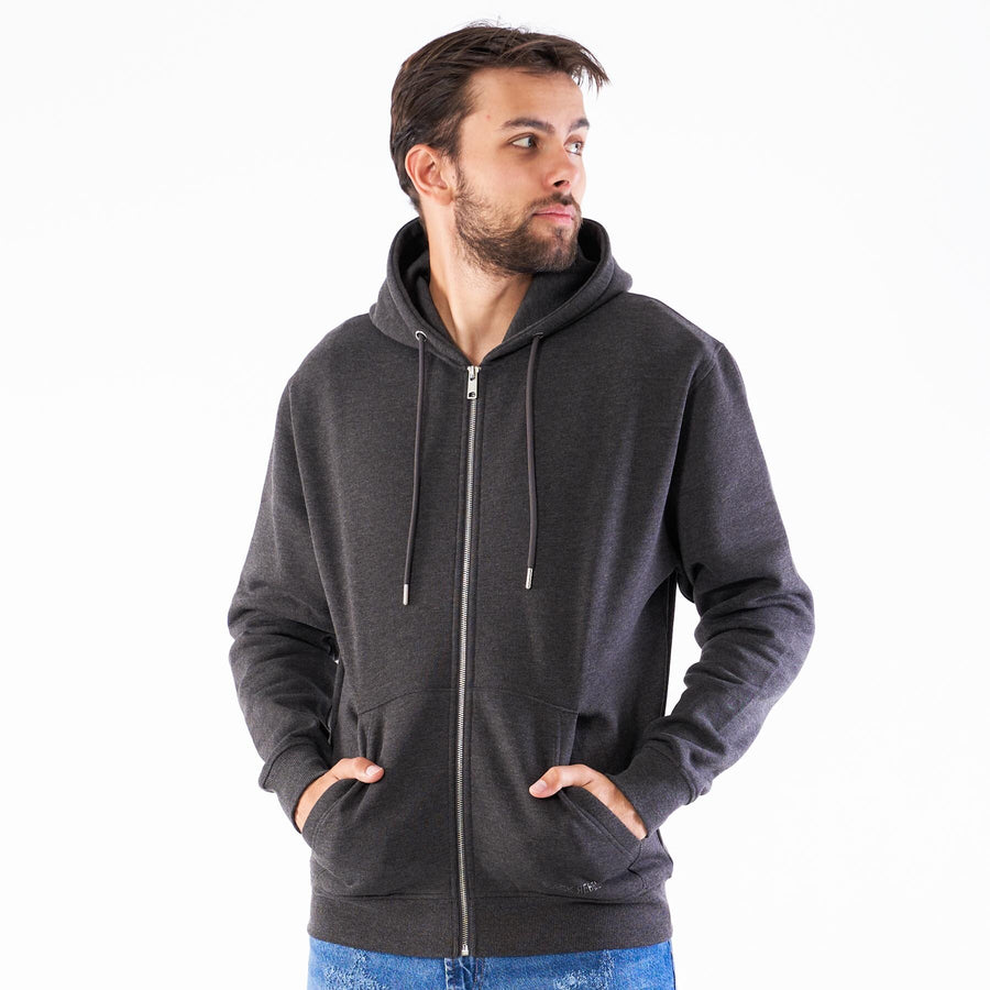 Basic full zip hoodie
